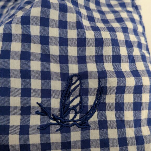 Orvis River Guide Shirt Dress Womens Size Med Blue White Checker Gingham Active - Picture 9 of 11